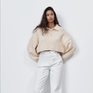 Zara Cream Knit Sweater